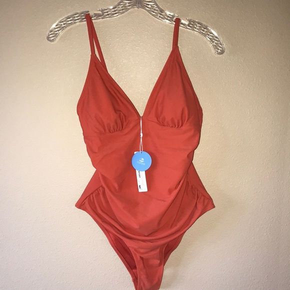 Cupshe Swim New Cupshe Orange Swimsuit Poshmark